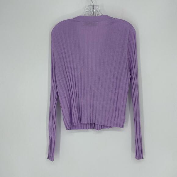 Loft Button-Up Rib Cardigan Size XL - Picture 5 of 6